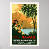 Hawaii Travel Posterを参照 ポスター (正面)