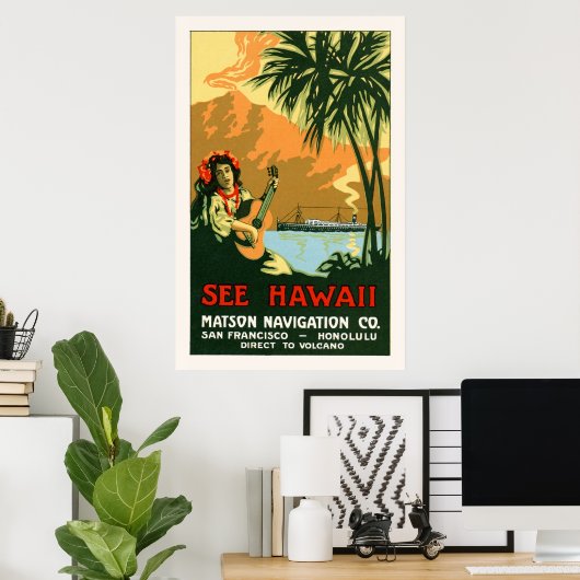Hawaii Travel Posterを参照 ポスター (ホームオフィス)