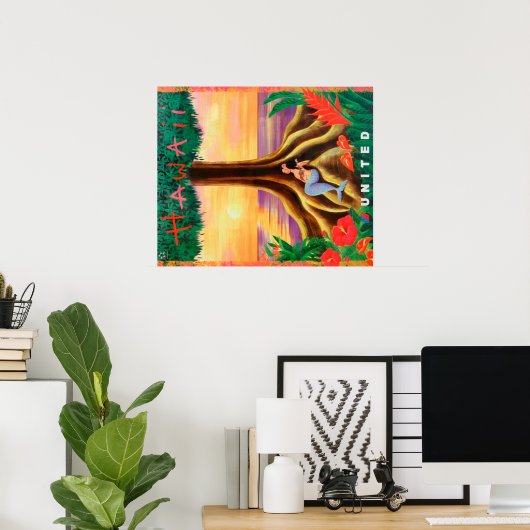 Hawaii travel poster ポスター (ホームオフィス)