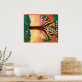 Hawaii travel poster ポスター (キッチン)