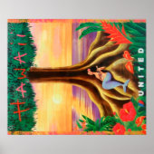 Hawaii travel poster ポスター (正面)