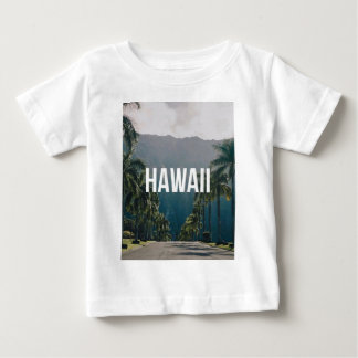 Hawaii Tropical Palm Trees Aesthetic ベビーTシャツ