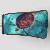 Hawaii Turtle Maritime Photo Your Name ゴルフヘッドカバー (正面)