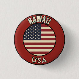 Hawaii United States of America 缶バッジ