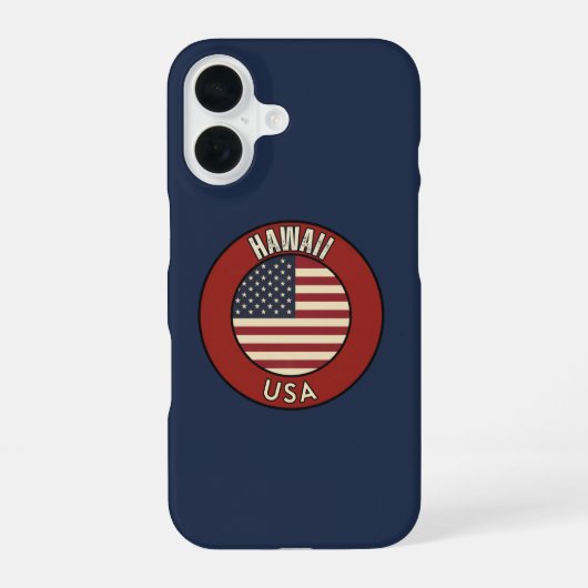 Hawaii United States of America iPhone 16ケース (裏面)