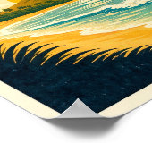 Hawaii Vintage Travel Poster ポスター (角)