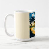 Hawaii Vintage Travel Poster Mug コーヒーマグカップ (左)