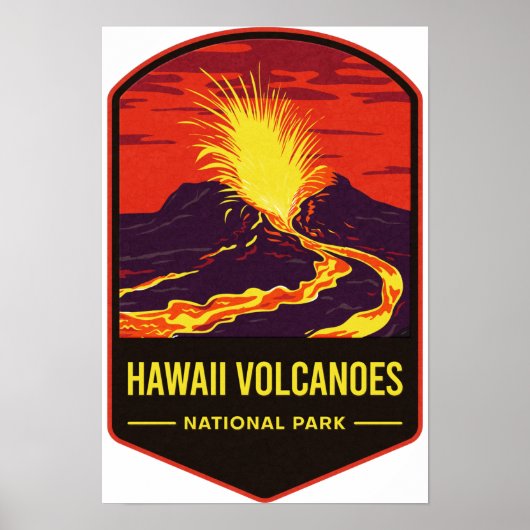 Hawaii Volcanoes National Park ポスター (正面)