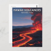 Hawaii Volcanoes National Park Travel ポストカード (正面/裏面)