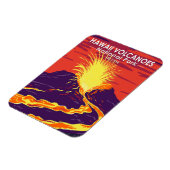 Hawaii Volcanoes National Park Vintage マグネット (左側)