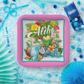 Hawaiian Aloha ペーパープレート (パーティー)