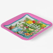 Hawaiian Aloha ペーパープレート (傾斜あり)