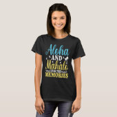 Hawaiian Aloha and Mahalo for the Memories Hawaii  Tシャツ (正面フル)