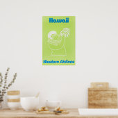Hawaiian Art Hawaii Print Western Travel Poster ポスター (キッチン)
