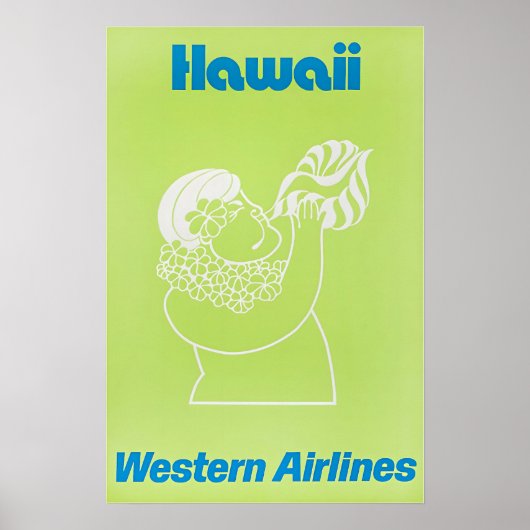 Hawaiian Art Hawaii Print Western Travel Poster ポスター (正面)