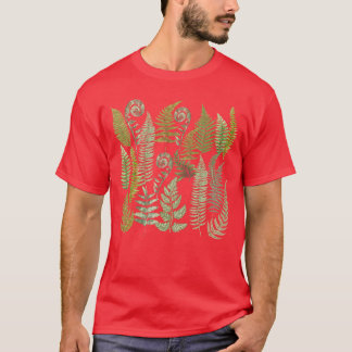 Hawaiian Botanical Fern Leaf Green Plants Botany E Tシャツ