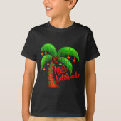 Hawaiian Christmas Mele Kalikimaka Coconut Tree  Tシャツ (正面)