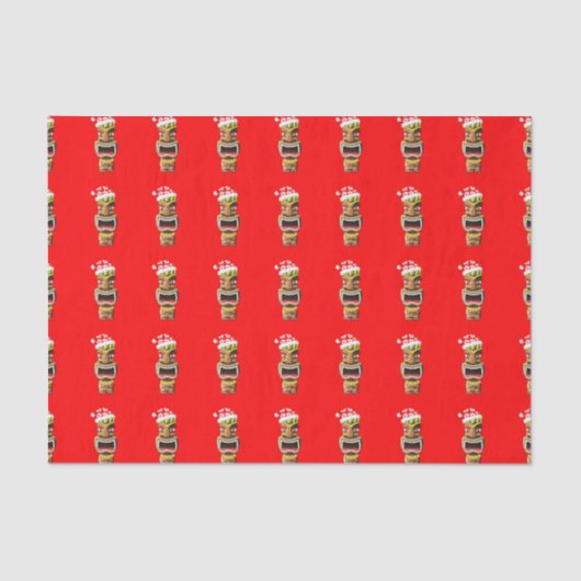 Hawaiian Christmas Santa Tiki 薄葉紙 (正面)