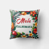 Hawaiian Christmas – Tropical Wreath  クッション (裏面)