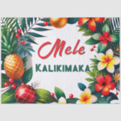 Hawaiian Christmas – Tropical Wreath  薄葉紙 (正面)