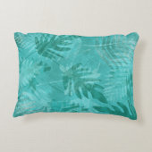 Hawaiian Cocktails Tropical Plumeria Flowers Accen アクセントクッション (裏面)