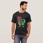 Hawaiian Dinosaur Rex Aloha Family Tiki Luau Party Tシャツ (正面フル)