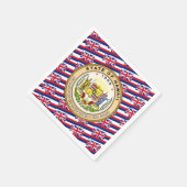 Hawaiian Flag & Seal, Flag of Hawaii スタンダードカクテルナプキン (角)