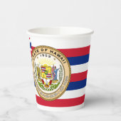 Hawaiian Flag & Seal, Flag of Hawaii 紙コップ (左)