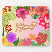 Hawaiian Floral Desk Accessory マウスパッド (正面)