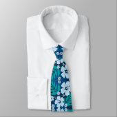 Hawaiian Flower Print Neck Tie ネクタイ (タイ)