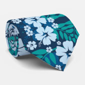 Hawaiian Flower Print Neck Tie ネクタイ (ロール)