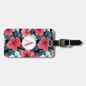 Hawaiian Flowers Luggage Tag ラゲッジタグ (正面横)
