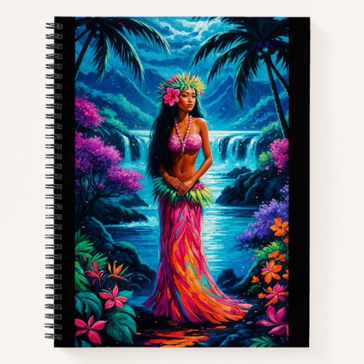 Hawaiian Goddess Painting ノートブック (正面)