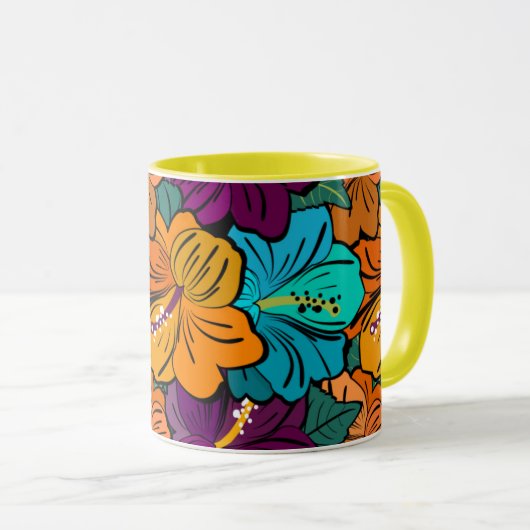 Hawaiian Hibiscus Mug マグカップ (正面右)