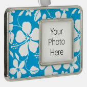 HAWAIIAN HULA (HIBISCUS) BLUE シルバープレートフレームオーナメント (右)