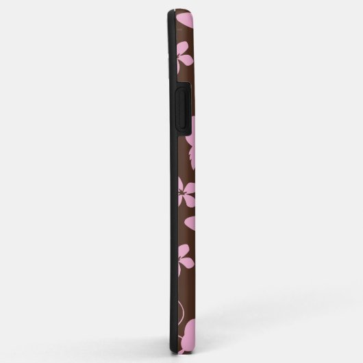 HAWAIIAN HULA (HIBISCUS) BROWN/PINK Case-Mate iPhoneケース (裏面/右)
