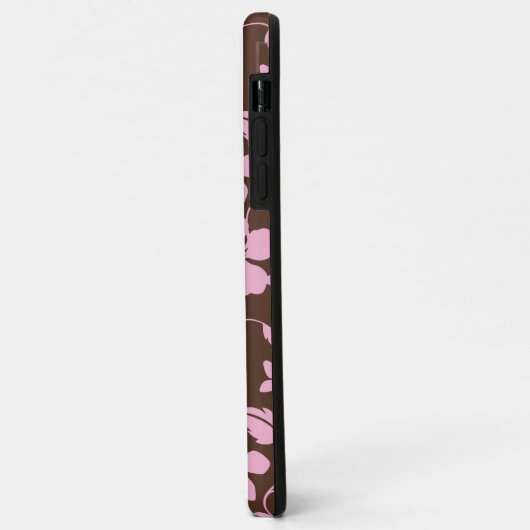 HAWAIIAN HULA (HIBISCUS) BROWN/PINK Case-Mate iPhoneケース (裏面/左)