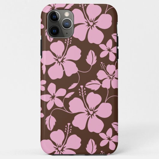 HAWAIIAN HULA (HIBISCUS) BROWN/PINK Case-Mate iPhoneケース (裏面)