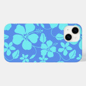 HAWAIIAN HULA (HIBISCUS) PERIWINKLE/TEAL Case-Mate iPhoneケース (裏面 (横))