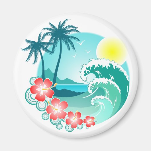 Hawaiian Island 3 マグネット (正面)