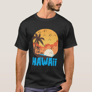 Hawaiian Palm Beach Hawaii Tシャツ