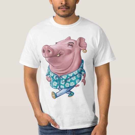 Hawaiian Pig Tシャツ (正面)