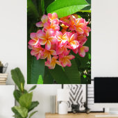 Hawaiian Plumeria ポスター (ホームオフィス)