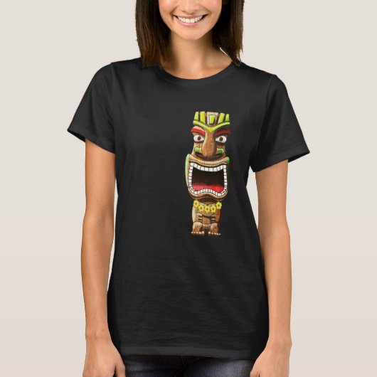 Hawaiian Polynesian Tiki Statue Tシャツ (正面)