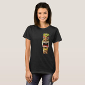 Hawaiian Polynesian Tiki Statue Tシャツ (正面フル)