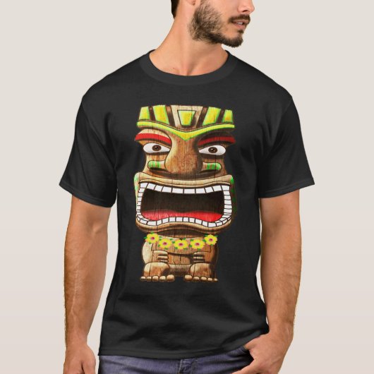Hawaiian Polynesian Tiki Statue Tシャツ (正面)