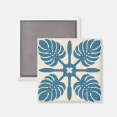 HAWAIIAN QUILT magnet- Monstera マグネット (正面/裏面)