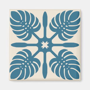 HAWAIIAN QUILT magnet- Monstera マグネット