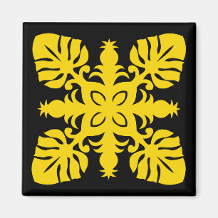 HAWAIIAN QUILT magnet- pineapple マグネット