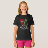 Hawaiian Red Lehua Flower Watercolor Resilience Tシャツ (正面フル)